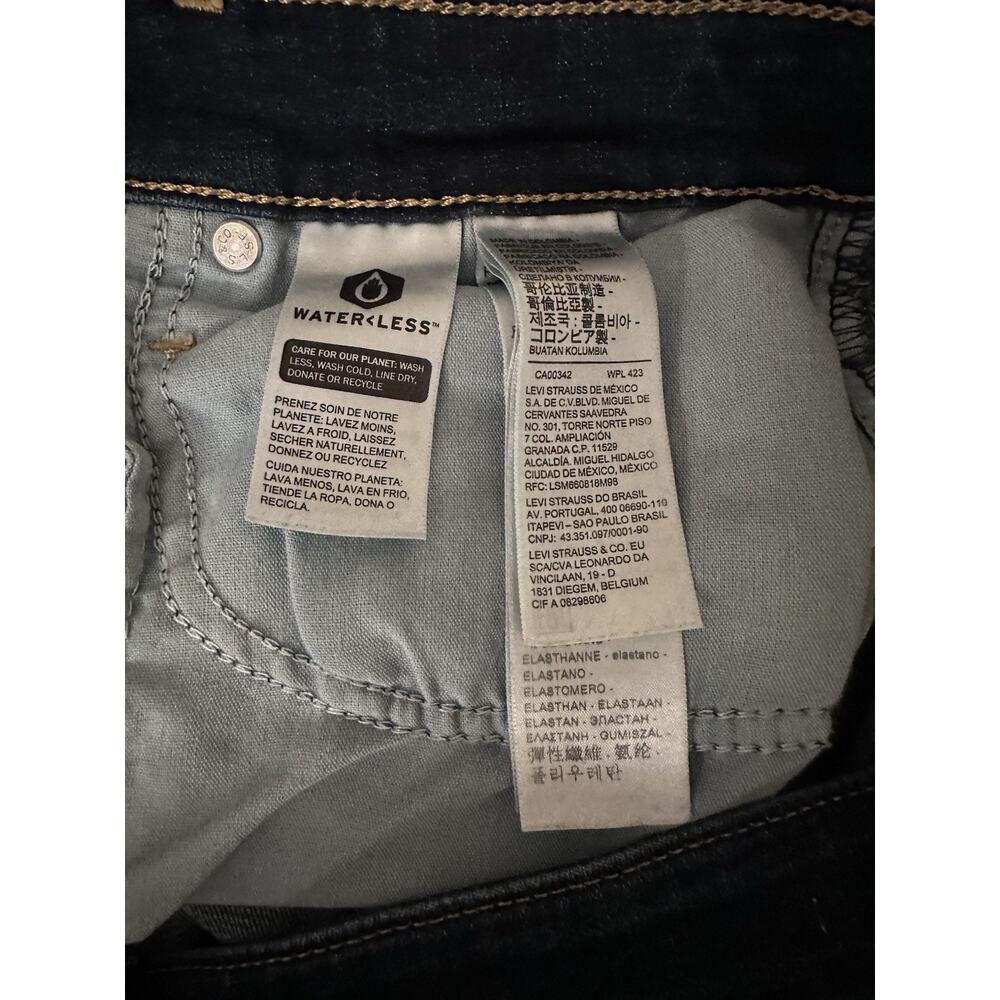 Levi's 721 High Rise Skinny Jeans Women's W30 L30 Dark Wash Blue Stretc - Picture 7 of 8